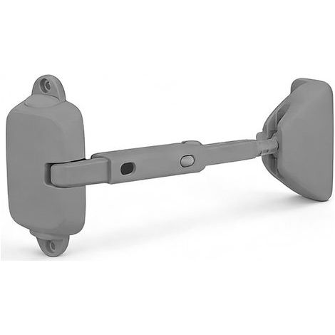 Juego de dos piezas - Limitador de apertura de ventana de seguridad ajustable - Fácil de instalar y usar - Blanco (1/5)
