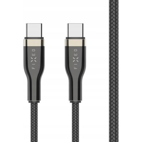 Cable USB tipo C fijo - Cable USB tipo C de 2 m negro, 1 unidad. (1/5)
