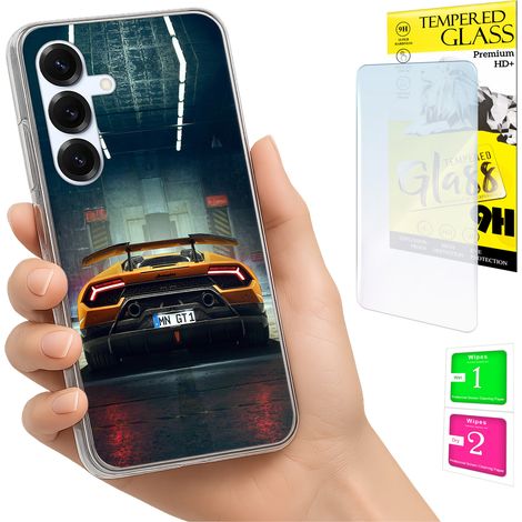 Funda para Samsung Galaxy S25 FE con cubierta para foto, cubierta trasera + cristal 9H (1/5)