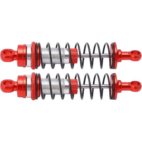 Amortisseurs avant et arrière RC en alliage d'aluminium réducteurs de vibrations pour Latrax Teton 1/18 rouge (1/5)