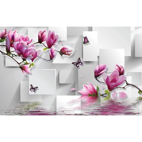 Tapis magnétique pour cache radiateur 3D Fleur 60x100cm (1/3)