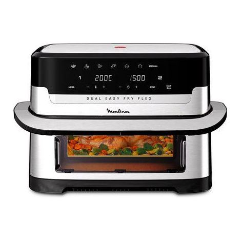 Moulinex Easy Fry Dual Flex freidora gris 9 litros