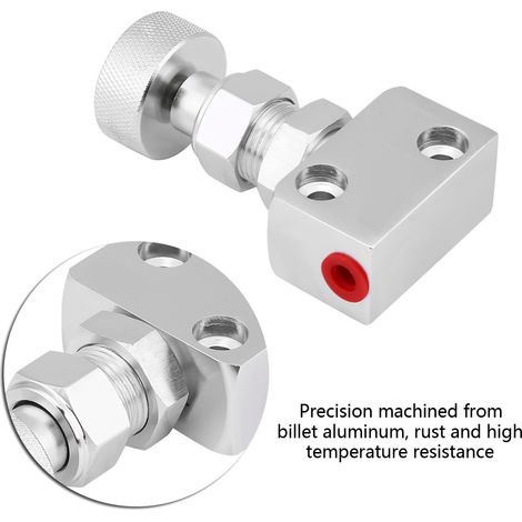 Kit de soupape de frein proportionnelle en aluminium réglable type vis pour voiture de course, répartiteur de pression de freinage ajustable (1/5)