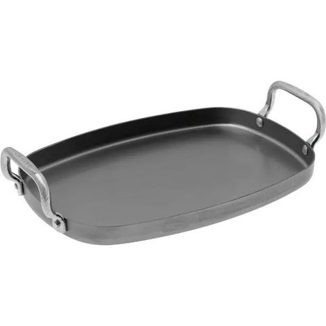 Plancha de buyer mineral b element acciaio al carbonio 38x26 cm