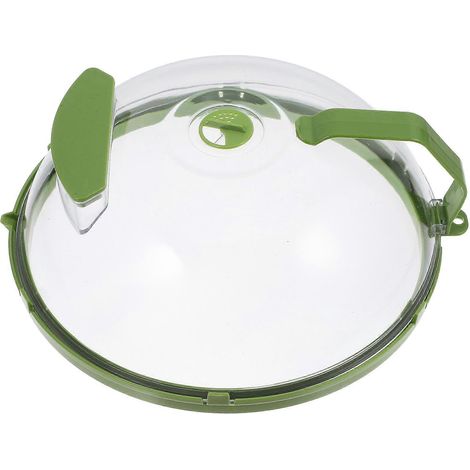 Couvercle anti-graisse pour micro-ondes, décoration de cuisine moderne, drainage de l'eau, usage domestique, 33 x 30 cm, vert, 1 pièce (1/5)