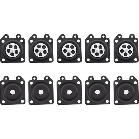 Lot de 10 membranes de carburateur pour carburateur Walbro WA & WT pour de nombreux outils de jardin par exemple Stihl, Partner, Echo, Efco, Alpina, Fuji, Robin, Tanaka, Shindaiwa, (1/4)