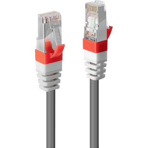 LINDY 45350 RJ45 Netzwerkkabel, Patchkabel CAT 6a SF/UTP 0.30 m Grau  1 St.