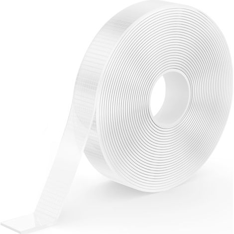 Double Face Extra Fort, 5 Mètres Nano Ruban Adhésif Double Face Puissant, Sans Traces, Transparent Amovible Adhésif pour Bureaux, Maison, Fixant, DIY, Extérieur, 1,3cm Largeur (1/5)