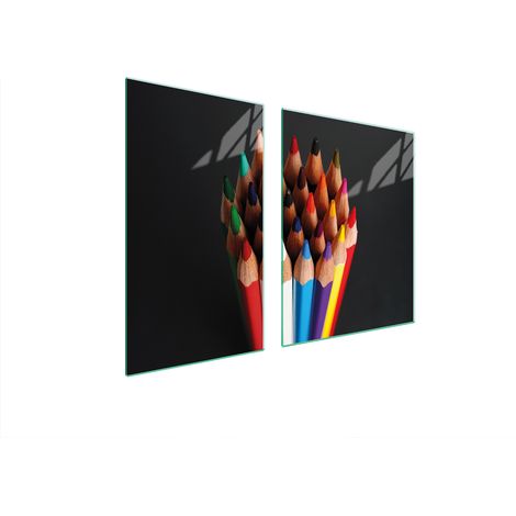 Glasplatte und Schneidebrett 100x52 Farbe