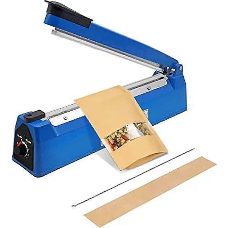 Scelleuse thermique manuelle 400 mm à pression manuelle pour emballage alimentaire - Bleue (1/4)