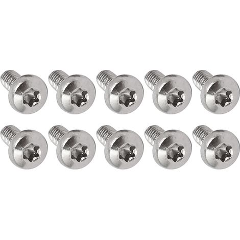 50pcs M2x5mm Torx Sécurité Vis 304 Inox Acier Argent Ton (1/4)