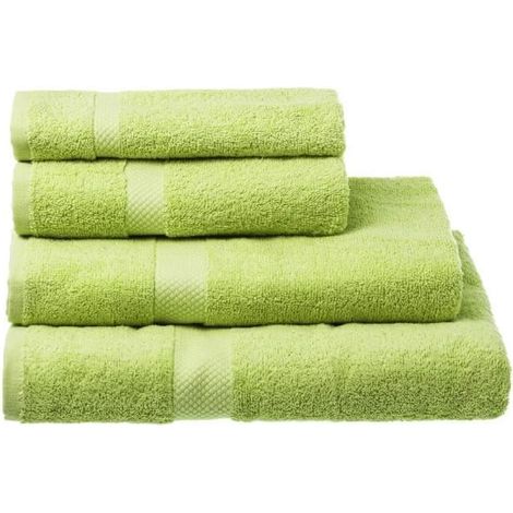 Serviette de bain - JUANIO - 150 x 100 cm - 100% coton - 550 g/m² - Vert (1/3)