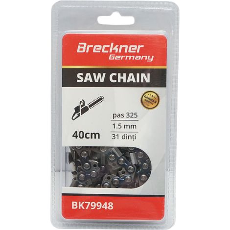 Catena per motosega, passo 325, 31 denti, 1,5 mm, lunghezza 40 cm Breckner Germany (1/4)
