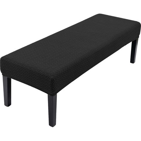 Housse extensible pour banc de salle à manger, housse de banc anti-poussière amovible et lavable, style 2