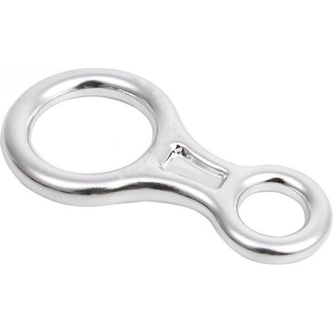 Mousqueton d'escalade en aluminium, dispositif d'assurage descendant, Figure 8, 35KN ou 3500KG, argent