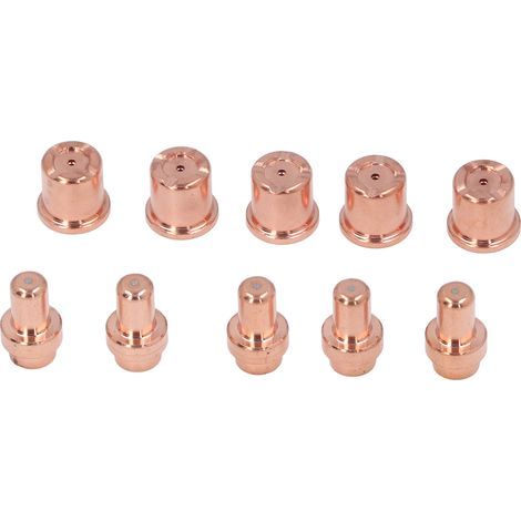 Kit de buses d'électrode de coupe Plasma, ensemble de 10 pièces, embouts et électrodes de remplacement pour Trafimet CB50 (1/5)