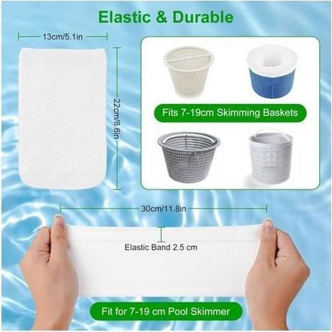 20 pièces piscine poubelle couvre piscine filtre écumoire chaussettes Anti-mousse poussière couvre (1/5)