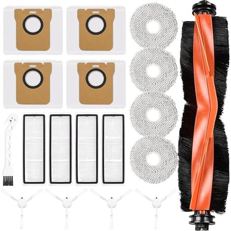Accesorios para aspiradoras robot Xiaomi X10+ y X20+: filtro, cepillo principal, mopa lavable, repuestos compatibles. (1/4)