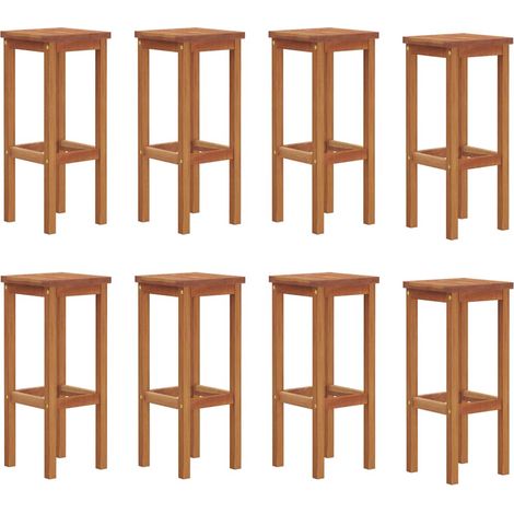 Barhocker 8 Stk. Massivholz Akazie vidaXL