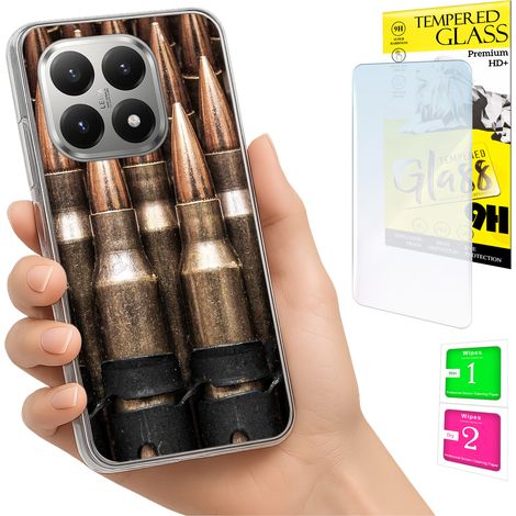 Custodia per Xiaomi 15T, cover posteriore con vetro temperato 9H. (1/5)