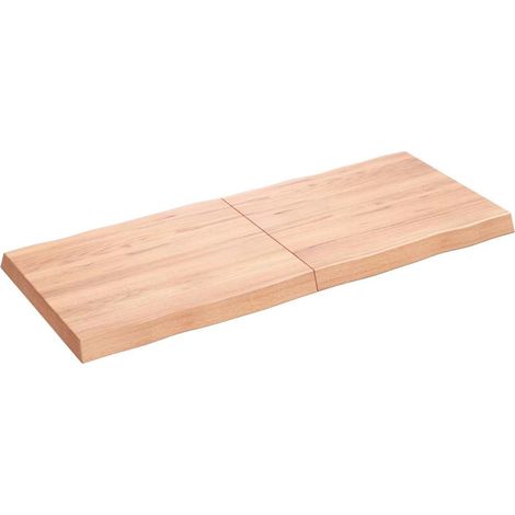 Dessus de table Dessus de bureau Plateau de table bois massif traité bordure assortie