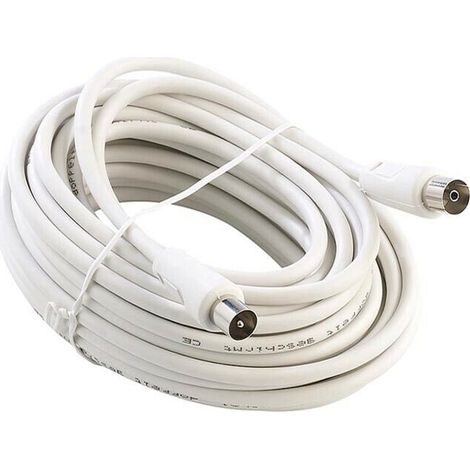 Cavo Antenna Tv Rg59 Prolunga 8 Mt Maschio Femmina Segnale Audio Video