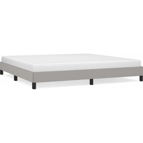 Maison Exclusive - Giroletto senza Materasso Grigio Chiaro 200x200 cm Tessuto (1/5)