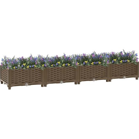 Hochbeet 160x40x23 cm Polypropylen