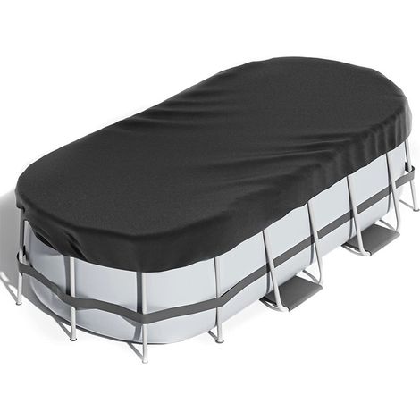 Bache Piscine rectangulaire pour 275x55 cm Bâche 4 Saisons pour Piscine Hors Sol résistante au Chlore aux UV  de Protection pour Piscine rectagle