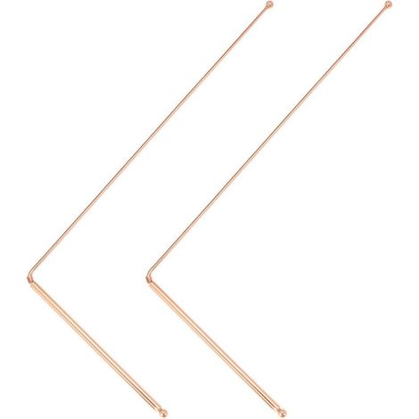 2PCS Baguettes de Radiesthésie en Cuivre Pur 99,9% - pour Divination et Enquêtes Paranormales