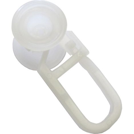 Gardinia U-Rollringe weiß, 20-er Pack Vorhangschienen