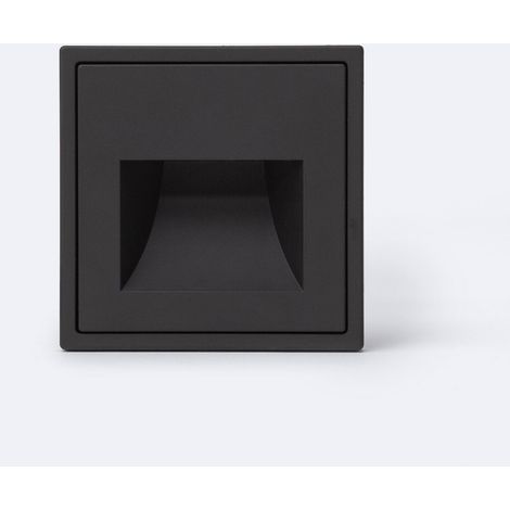 Baliza LED 1W Empotrable Pared Luxe 990 para Caja Universal 3000K Negro Blanco Cálido (1/5)