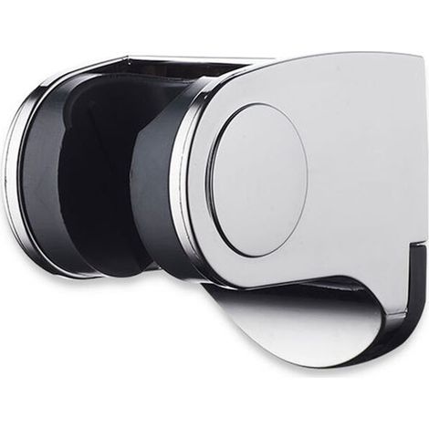 Supporto per soffione doccia a parete in plastica, staffa universale per doccia, regolabile a 45°, con viti di montaggio.