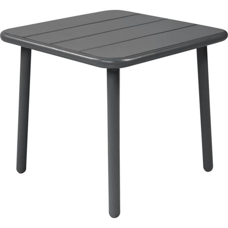 sweeek - Quadratischer Couchtisch für den Garten aus Stahl (1/5)
