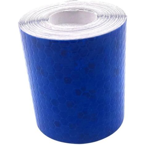 5cm×3M Autocollants réfléchissants Bande de visibilité des véhicules Bande réfléchissante Bande d'avertissement de camions Bande de véhicules,Bleu (1/5)