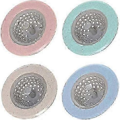 Bouchon universel anti-fuite pour évier, couvercle désodorisant pour égout, bouchon de piscine en silicone, bouchon anti-fuite pour baignoire (4 pièces) (1/5)