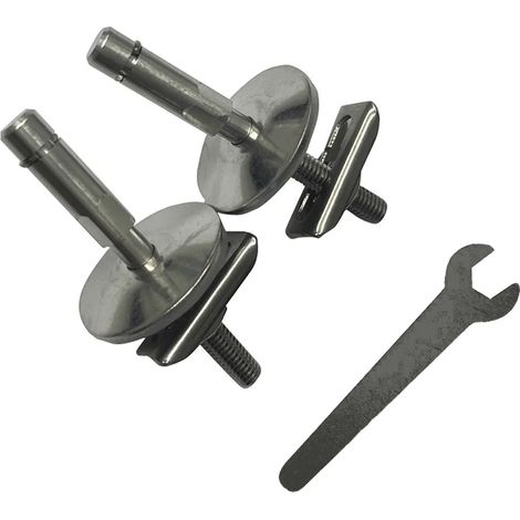 LAUFEN LF fixation inox pour abattant WC avec couvercle avec frein de chute déclipsable H891921 (7309705), H8919260000001