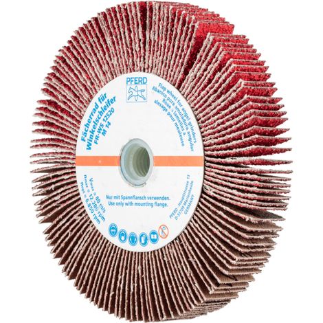 PFERD TOOLS Lamellenschleifrad für Winkelschleifer FR WS Ø 125x20mm M14 CO-COOL40 für Edelstahl 2 Stk