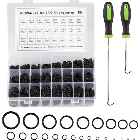 1200 Pcs Joints Toriques Caoutchouc, pour Plomberie (1/5)