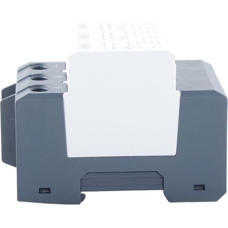 Dispositif de protection contre les surtensions 40 kA triphasé 1500 V CC, montage sur rail DIN, pour applications photovoltaïques basse tension. (1/5)