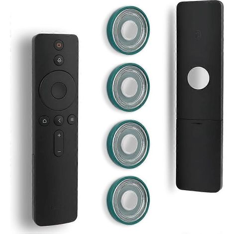 Lot de 4 supports magnétiques muraux pour télécommandes - Installation sans perçage - Idéal pour ranger et recharger vos téléphones à la maison, à l'école et au bureau - Aimant puissant (1/5)