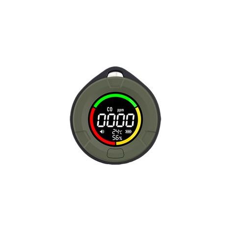 Détecteur de CO Portable, Moniteur Qualité Air Intérieur Detecteur CO avec Capteur NDIR et Ecran LCD, Moniteur CO avec Alarme pour Maison,Bureau