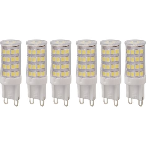 6 Ampoules LED G9 5W 6000K Blanc Froid, 6 Pièces, Non Dimmable, pour Ventilateur de Plafond, Lustre, Garage, 110-130V AC (1/5)