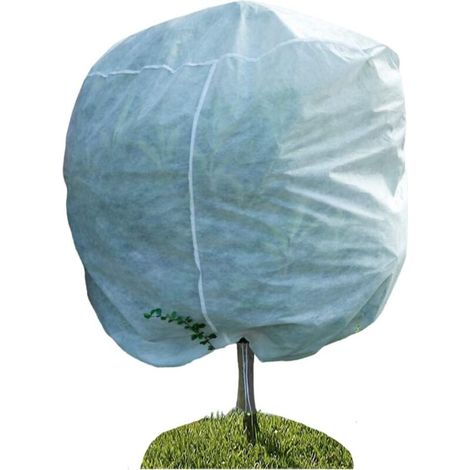 Hivernage Plante, Housse Hivernage pour Plantes, Voile Dhivernage, Housse d’Hivernage Arbre, Housse hivernage palmier con Ajustable avec Cordon de Serrage à Glissière (1pcs 180X120 cm, Blanc) (1/5)