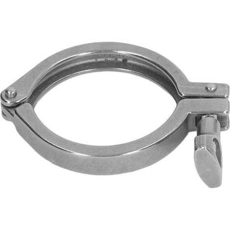 Collier de serrage à ailettes en inox 304 pour tuyaux, modèle à broche unique, diamètre 63 mm, fixation durable et étanche. (1/5)