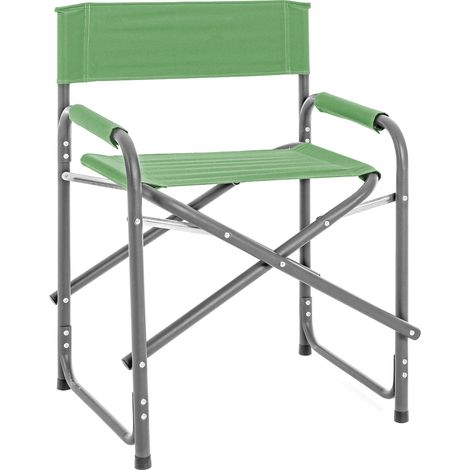 Sedia Sgabello Regista Poltrona Pieghevole In Alluminio Trasportabile Lavabile Leggera Lavabile Terrazzo Giardino Campeggio Mare Spiaggia Uv Resistente Antiruggine VerdeAcido (1/5)