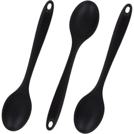 Grande Cuillere Silicone, Spatule à Cuillère en Silicone Résistante à la Chaleur, Ustensile Multifonction Cuisine, Cuillère à Mélanger Durable et Ergonomique pour Préparer et Servir (1/5)