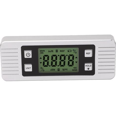 High-precision digital bubble level, 2 measuring modes, electronic magnetic sensor (1/5)