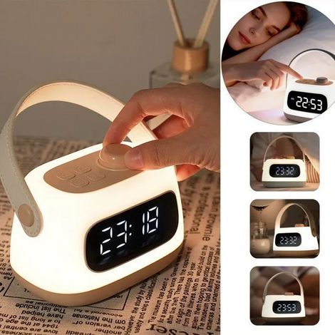 Réveil Enfant Jour Nuit,pour dormir plus,3000kTempérature Couleur,réveil à intensité variable,fonction snooze et minuterie,TYPE-C (1/5)