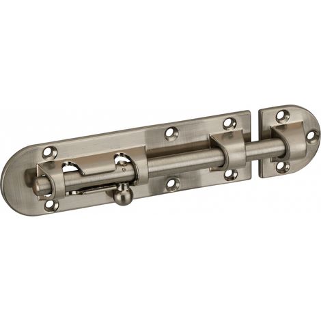 THIRARD - Targette, acier, pêne Ø 8mm, 34x120mm, nickel satin - THIRARD (1/2)